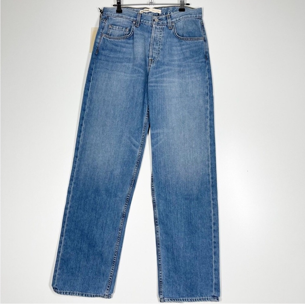 GRLFRND Bella Boyfriend Jeans Women's Blue Low Rise Cotton Denim Size 26